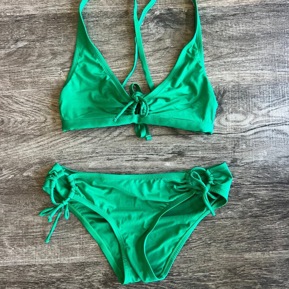 Green Tie Bikini